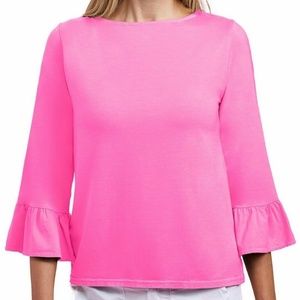 Flamingo Pink FRESH PRODUCE KIRA 3/4 Sleeve Top